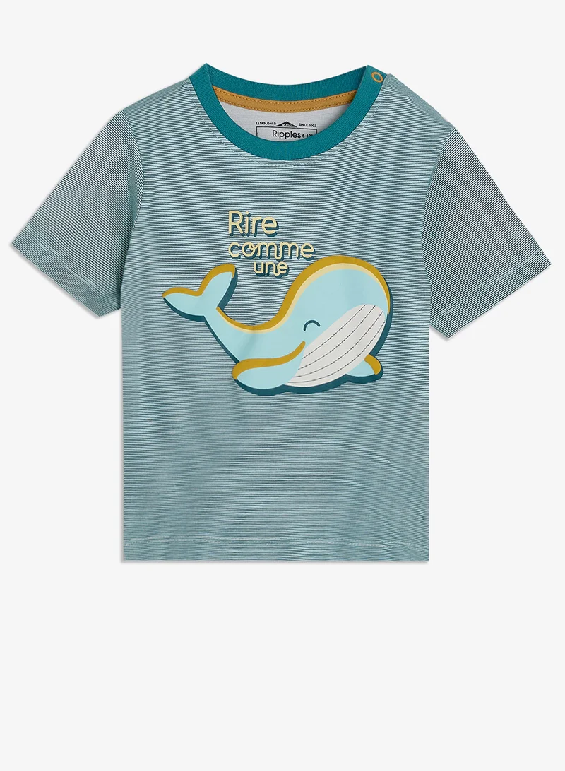 ريبلز مع نمشي Boys Round Neck T-Shirts